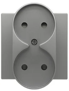 KOS Gniazdo podwójne z przesłoną torów prądowych bez ramki 665046 - Gniazdka elektryczne - miniaturka - grafika 4