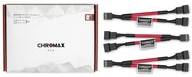 Kable komputerowe i do monitorów - Noctua Noctua NA-SYC1.red rozgałeziacz Y dla 4-Pin PWM 3 szt - miniaturka - grafika 1