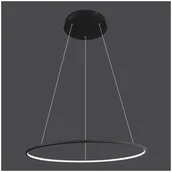 Lampy sufitowe - Altavola Design LAMPA wisząca LED 32W SHAPE LA073/P_60_in_4k_black futurystyczna OPRAWA zwis pierścień ring IP44 czarny LA073/P_60_in_4k_black - miniaturka - grafika 1