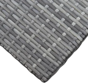 vidaXL Składany stołek, rattan PE, szary vidaXL - Pozostałe meble ogrodowe - miniaturka - grafika 5