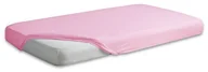 Prześcieradła dla dzieci - BabyMatex Multitex Nieprzemakalne prześcieradełko jersey z gumką Różowe 60x120 cm - miniaturka - grafika 1