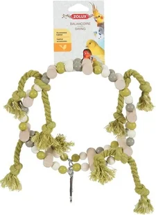 Zolux huśtawka drewniane kółko ze sznurkami, różne wzory Dostawa GRATIS od 99 zł + super okazje - Klatki i wyposażenie dla ptaków - miniaturka - grafika 3