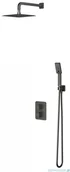 Baterie umywalkowe - Omnires Parma zestaw podtynkowy natryskowy z termostatem grafit SYSPM11GR | - miniaturka - grafika 1