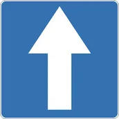 Wyposażenie miejsc publicznych - Znak drogowy informacyjny D-3 Droga jednokierunkowa - miniaturka - grafika 1
