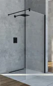 Kabiny prysznicowe - Ścianka prysznicowa czarne wykończenie 80 cm Easy In BKP251T08K - miniaturka - grafika 1
