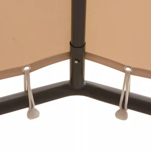 vidaXL Altana/namiot ogrodowy, 4x4 m, stal, beżowy - Pawilony ogrodowe - miniaturka - grafika 16