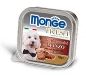 Mokra karma dla psów - Monge Fresh Pasztet Z Wołowiną 100G - miniaturka - grafika 1