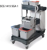 Wózki serwisowe - Numatic Numatic SM 1415 SRK  - wózek serwisowy do sprzątania (dawniej Seria SCG 1415) SM1415SRK - miniaturka - grafika 1