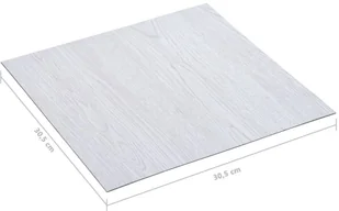 VidaXL Lumarko Samoprzylepne panele podłogowe, 20 szt., PVC, 1,86 m, białe! 330165 VidaXL - Panele podłogowe - miniaturka - grafika 6