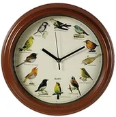 Zegary - Out of the Blue Out of the blue 79/3151 zegar ścienny, z tworzywa sztucznego, z odgłosami ptaków, średnica 33 cm, na 1 baterię AA 79/3151 - miniaturka - grafika 1