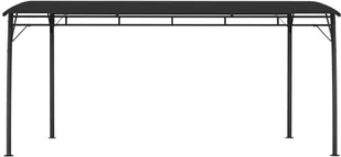 vidaXL Zadaszenie ogrodowe, 4 x 3 x 2,25 m, antracytowe - Pawilony ogrodowe - miniaturka - grafika 2