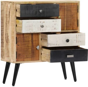 vidaXL vidaXL Szafka, 70 x 30 x 78 cm, lite drewno mango - Szafki do salonu - miniaturka - grafika 4