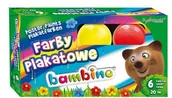Farby i media malarskie - Bambino St Majewski Farby plakatowe 6 kolorów - miniaturka - grafika 1