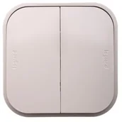 Wyłączniki światła i elektryczne - Legrand Włącznik podwójny FORIX kremowy - miniaturka - grafika 1