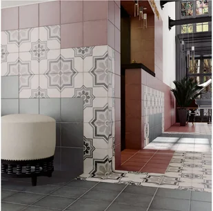 Equipe Art Nouveau Charcoal Grey 20x20 - Płytki ceramiczne - miniaturka - grafika 8