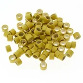 Pozostałe akcesoria fryzjerskie - Allepaznokcie Mikroringi z silikonem do przedłużania włosów 4,5 mm kolor Nr 8 woreczek 100 szt - miniaturka - grafika 1