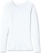 Gadżety dla kibiców - Puma PUMA męska ligi Base Layer Tee LS Jr Shirt, biały, 152 655921 04 - miniaturka - grafika 1