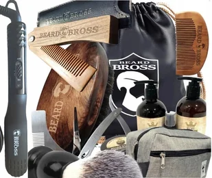 Zestaw do Brody Beard Bross Prezent Prostownica - Kosmetyki i akcesoria do pielęgnacji brody - miniaturka - grafika 2