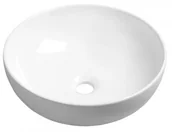 Umywalki - Sapho RONDANE umywalka nablatowa okrągła bez przelewu 40 cm AR435 - miniaturka - grafika 1