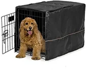 Sprzęt podróżny i transportery dla psów - MidWest okładka dla psów klatka, czarny, Kamuflaż-tkaniny mieszanej z poliestru lub wytrzymała mieszanka bawełny i/poliester z powłoką Teflon telefon, czarny - miniaturka - grafika 1