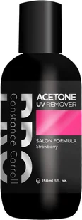 Carroll Constance Pro Zmywacz acetonowy Acetone UV Remover Strawberry 1000ml - Zmywacze i cleanery do paznokci - miniaturka - grafika 2