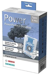 Siemens Vz41Fgall Worki Do Odkurzacza Powerprotect Typu G, 4 Sztuki, Białe VZ41FGALL - Akcesoria do odkurzaczy - miniaturka - grafika 3