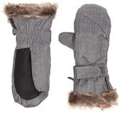 Rękawice narciarskie - Ziener damski LED rozpoznawać Girls Glove Junior rękawice narciarskie, szary 801939 - miniaturka - grafika 1