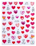 Ozdoby do paznokci - Allepaznokcie Naklejki do paznokci cienkie samoprzylepne walentynkowe Nr CA-434 - miniaturka - grafika 1