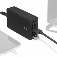 Ładowarki do telefonów - Aiino Ładowarka biurkowa 5 USB 8A, Full Speed Recharge 5 urządzeń jednocześnie, kompaktowa i przenośna, uniwersalna kompatybilność - czarna AIHUB5U8A-BK - miniaturka - grafika 1