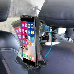 Alogy Uchwyt samochodowy na zagłówek Alogy do tabletu telefonu Czarny 10977X1 - Uchwyty samochodowe do telefonów - miniaturka - grafika 21