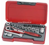 Zestawy narzędziowe - TENG TOOLS TENGTOOLS ZESTAW KLUCZY NASADOWYCH 1/4"" T1424 167920107 - miniaturka - grafika 1