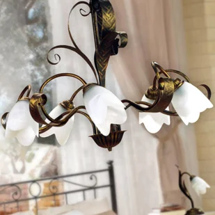 Euluna Lampa wisząca Sonia 5-punktowa, brązowa - Lampy sufitowe - miniaturka - grafika 2