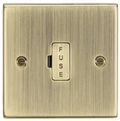 Bezpieczniki elektryczne - Grene Knightsbridge Knightsbridge CS6AB kwadratowa krawędź antyczny mosiądz 13A stożkowy, 230 V CS6AB - miniaturka - grafika 1