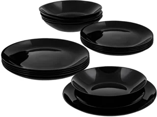 Luminarc Talerze obiadowe Diwali 18 elementów czarne na 6 osób DIW18CZ_3 - Serwisy obiadowe - miniaturka - grafika 3