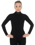 Bluzy narciarskie - Brubeck Bluza extreme wool ls11930 czarny BLUZA DAMSKA EXTREME WOOL M BLK - miniaturka - grafika 1