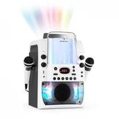 Inne akcesoria audio-wideo - Auna Kara Liquida BT Zestaw karaoke show świetlne fontanna Bluetooth biały/szary MG3-KaraLiquida BTwg - miniaturka - grafika 1