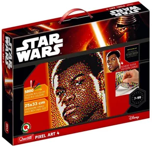 Quercetti 0845 steckspiel pikseli Art Star Wars 4 Finn - Układanki dla dzieci - miniaturka - grafika 4