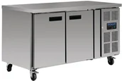Stoły gastronomiczne - Polar Refrigeration Stół chłodniczy 2-drzwiowy | 228L | -2°C do 8°C | 1360x600x(H)860 G377 - miniaturka - grafika 1