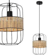 Lampy sufitowe - Rabalux Druciana LAMPA wisząca INDIANA 5283 metalowy zwis klatka czarna 5283 - miniaturka - grafika 1