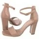 Sandały damskie - Ryłko Czółenka Beżowe 9DBG9_A5_WC8 (RY422-a) - miniaturka - grafika 1