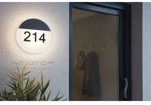 Eglo Ścienna LAMPA elewacyjna OROPOS 96238 ogrodowa OPRAWA LED 11W okrągły KINKIET z numerem domu IP44 grafitowy biały 96238 - Lampy ogrodowe - miniaturka - grafika 2