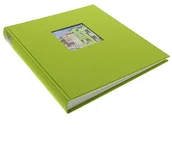 Albumy fotograficzne - Goldbuch Album z albumem Bella Vista z wycięciem w oknach, pościel, 30 x 31 cm, 60 białych stron z przekładkami z pergaminy, zielony, 27896 27 896 - miniaturka - grafika 1