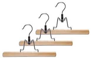Zeller natur 17111 wieszak na spodnie, zestaw 3-częściowy, 25 cm 17111 - Wieszaki do szafy Zeller natur 17111 wieszak na spodnie, zestaw 3-częściowy, 25 cm 17111 - Wieszaki do szafy - miniaturka - grafika 1