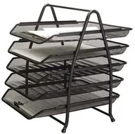 Akcesoria na biurko - Q-CONNECT Zestaw na biurko Office Set metalowy 5 szufladek czarny KF18474 - miniaturka - grafika 1