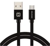 Kable USB - SWISSTEN Kabel USB Micro USB SWISSTEN 3 m Czarny 71527300 - miniaturka - grafika 1