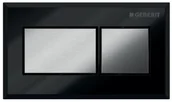 Przyciski spłukujące - Geberit Sigma Przycisk spłukujący pneumatyczny czarny/chrom 116.051.KV.1 - miniaturka - grafika 1
