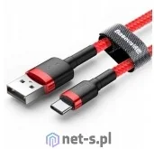 Baseus Kabel Cafule CATKLF-C09 USB 2.0 USB typu C 2m kolor czarno-czerwony - Kable USB - miniaturka - grafika 2