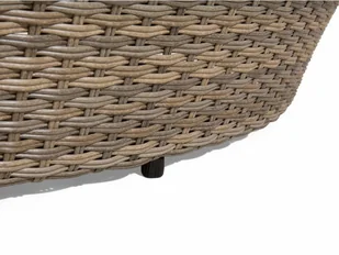 Gimex Beliani Kosz plażowy jasnobrązowy - ogrodowy - rattanowy - leżanka - SYLT jasny brąz - Akcesoria turystyczne - miniaturka - grafika 7