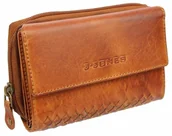 Portfele - Jennifer Jones Portfel Damski Skórzany Skóra Licowa 14 cm Z Suwakiem Na Zewnątrz 5626 - miniaturka - grafika 1