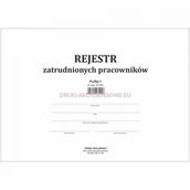 Druki akcydensowe - Firma krajewski Rejestr pracowników [Pu/Rp-1] Pu/Rp-1 - miniaturka - grafika 1